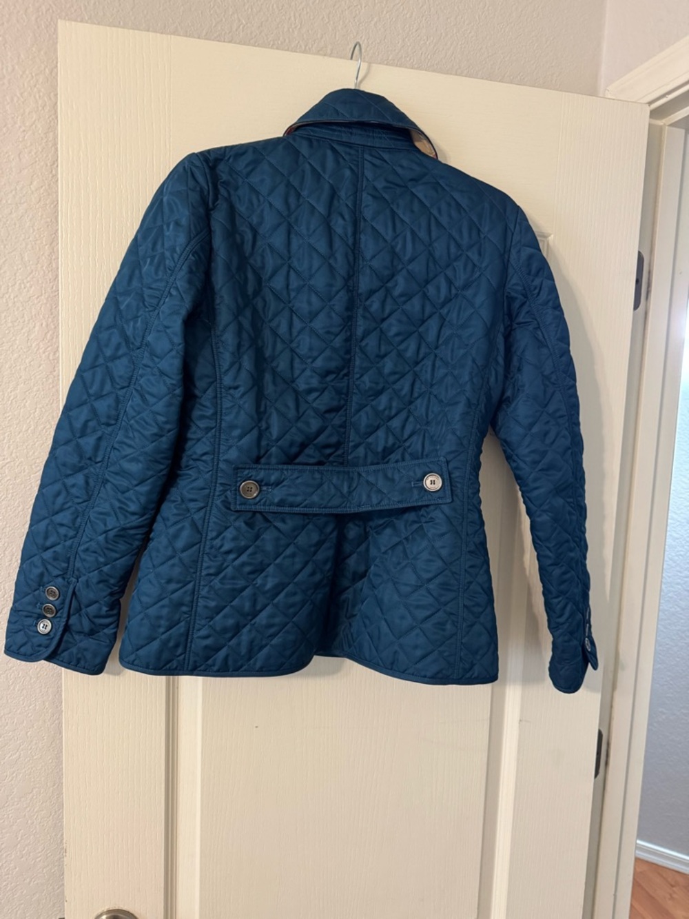 Burberry Quilted Teal Utility Jacket